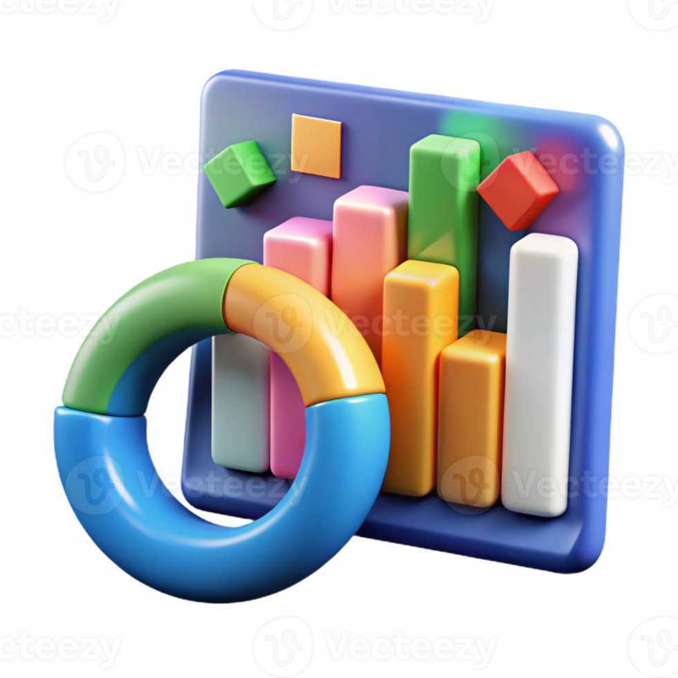 serene playful urban Data analytics chart, business intelligence, with Transparent Background detailed png