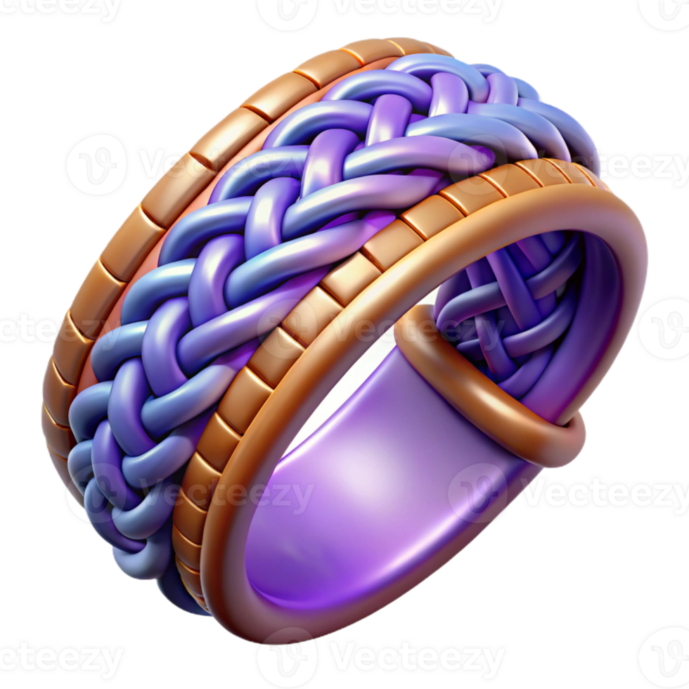 mesmerizing energetic gothic Ultra-detailed photorealistic professional render of an isolated cutout, hyper-specific tribal woven bracelet with symbolic patterns with Transparent Background 4K png