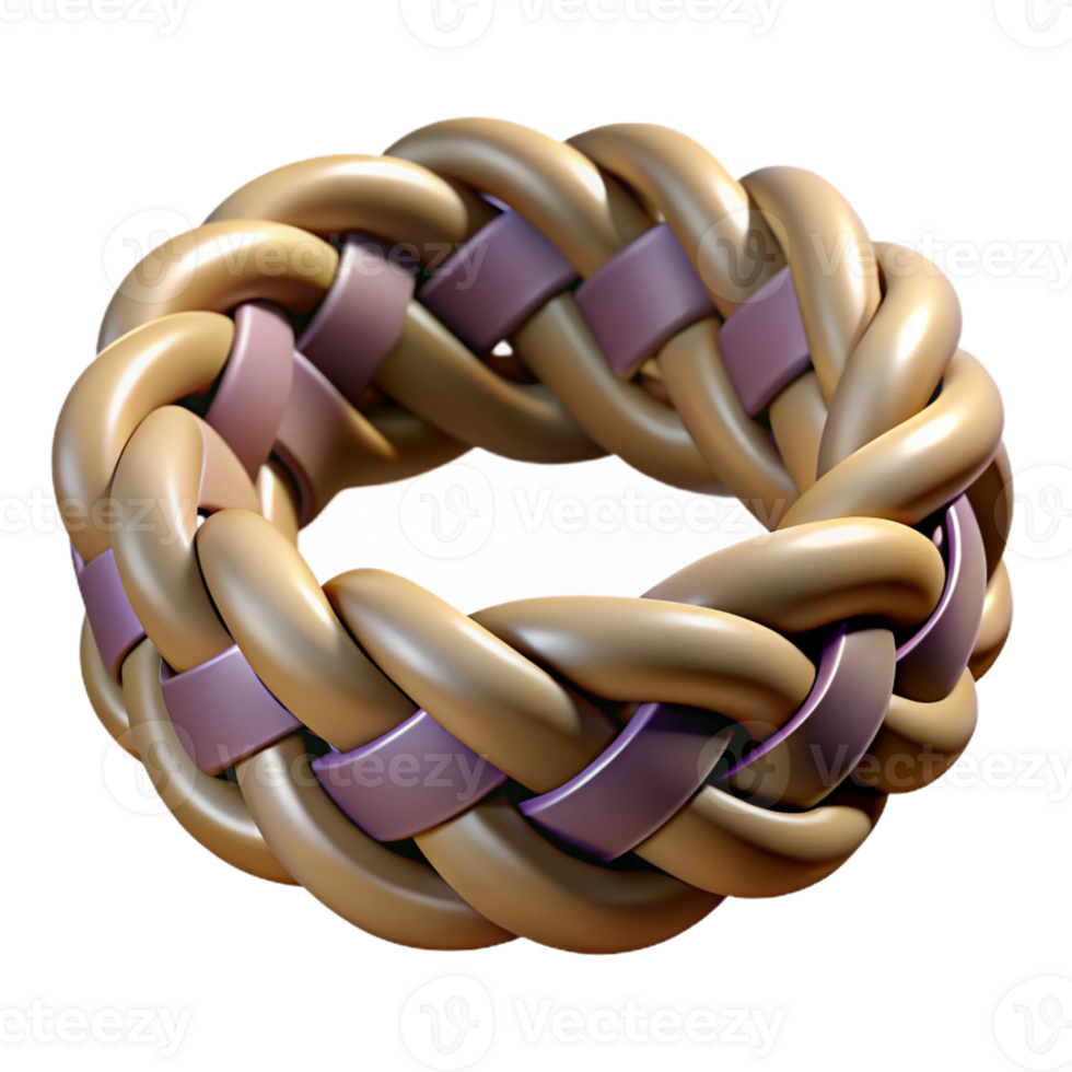 mysterious impressive Ultra-detailed photorealistic professional render of an isolated cutout, hyper-specific tribal woven bracelet with symbolic patterns with Transparent Background crisp png