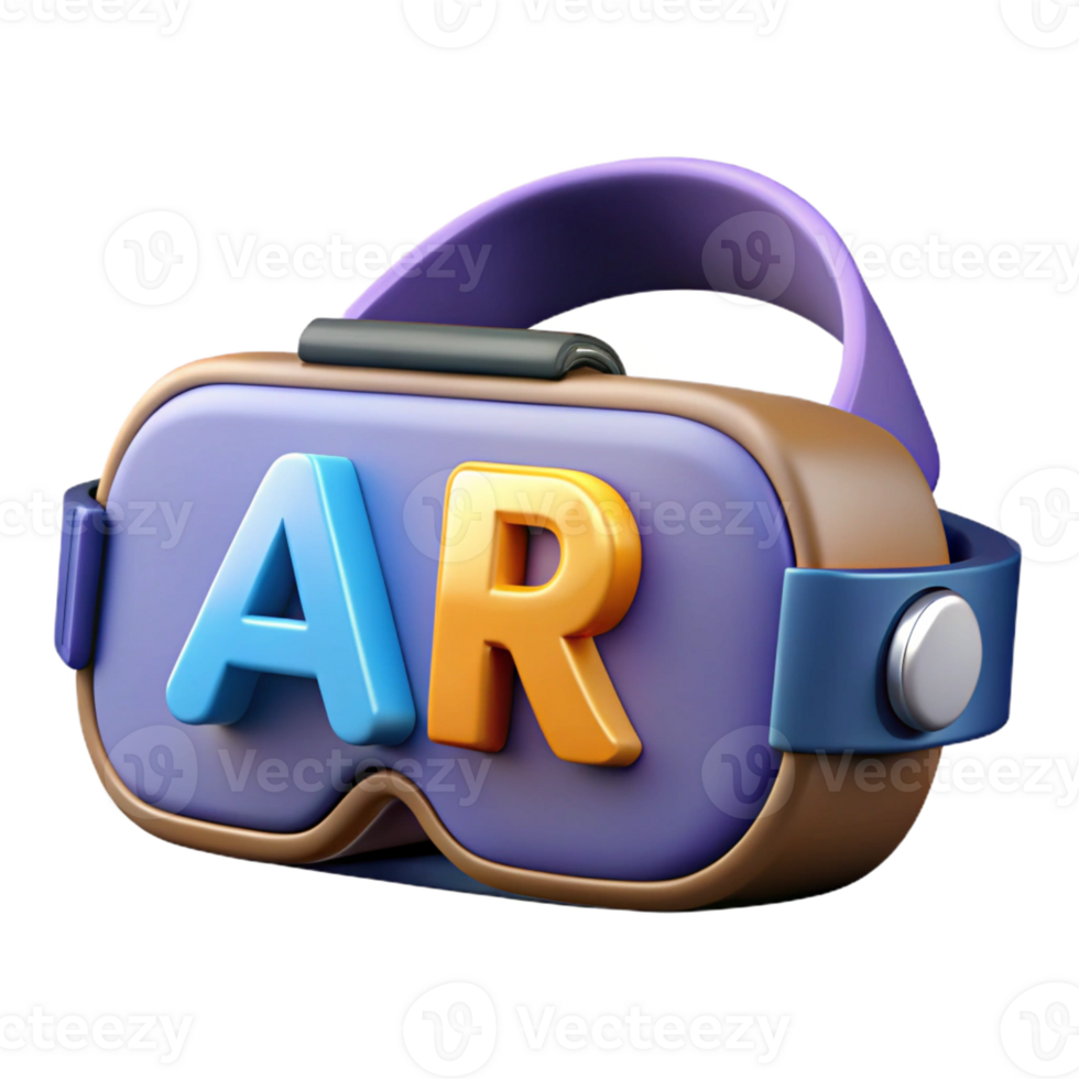 serene exceptional Augmented reality AR headset, interactive technology, with Transparent Background png