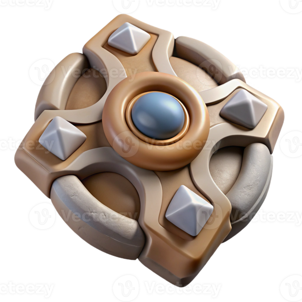 quintessential minimalist Isolated cutout of a hyper-specific tribal amulet, ultra-detailed, concept art style, made of bone and stone with Transparent Background masterfully captured png