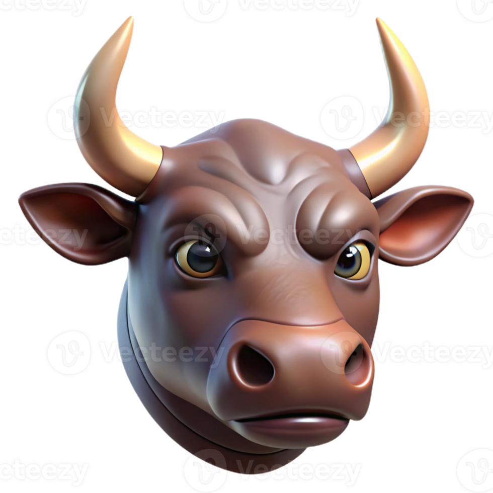 mysterious breathtaking Photorealistic, ultra-detailed, hyper-specific professional render of a single Minotaur head, isolated cutout with Transparent Background gallery standard png