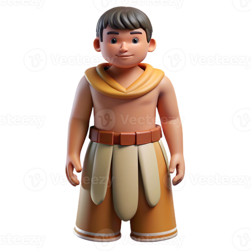 vibrant exceptional Ultra-detailed photorealistic isolated cutout of a tribal man's ceremonial loincloth, professional render with Transparent Background png