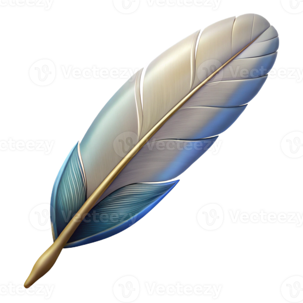 wonderful elegant Griffin Feather with Transparent Background crisp png