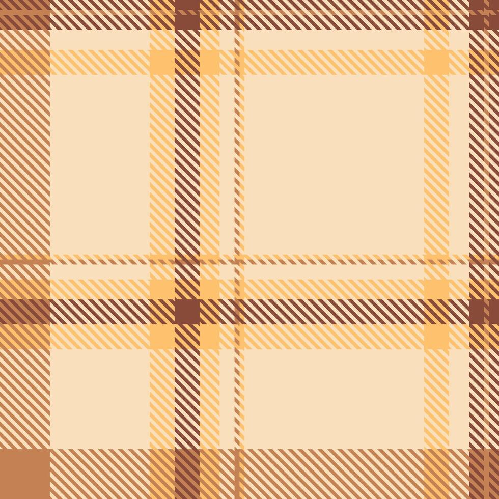 Elegant beige and brown plaid pattern. Perfect for textile design, website backgrounds, or fallthemed projects. This subtle yet stylish texture evokes warmth and sophistication. vector