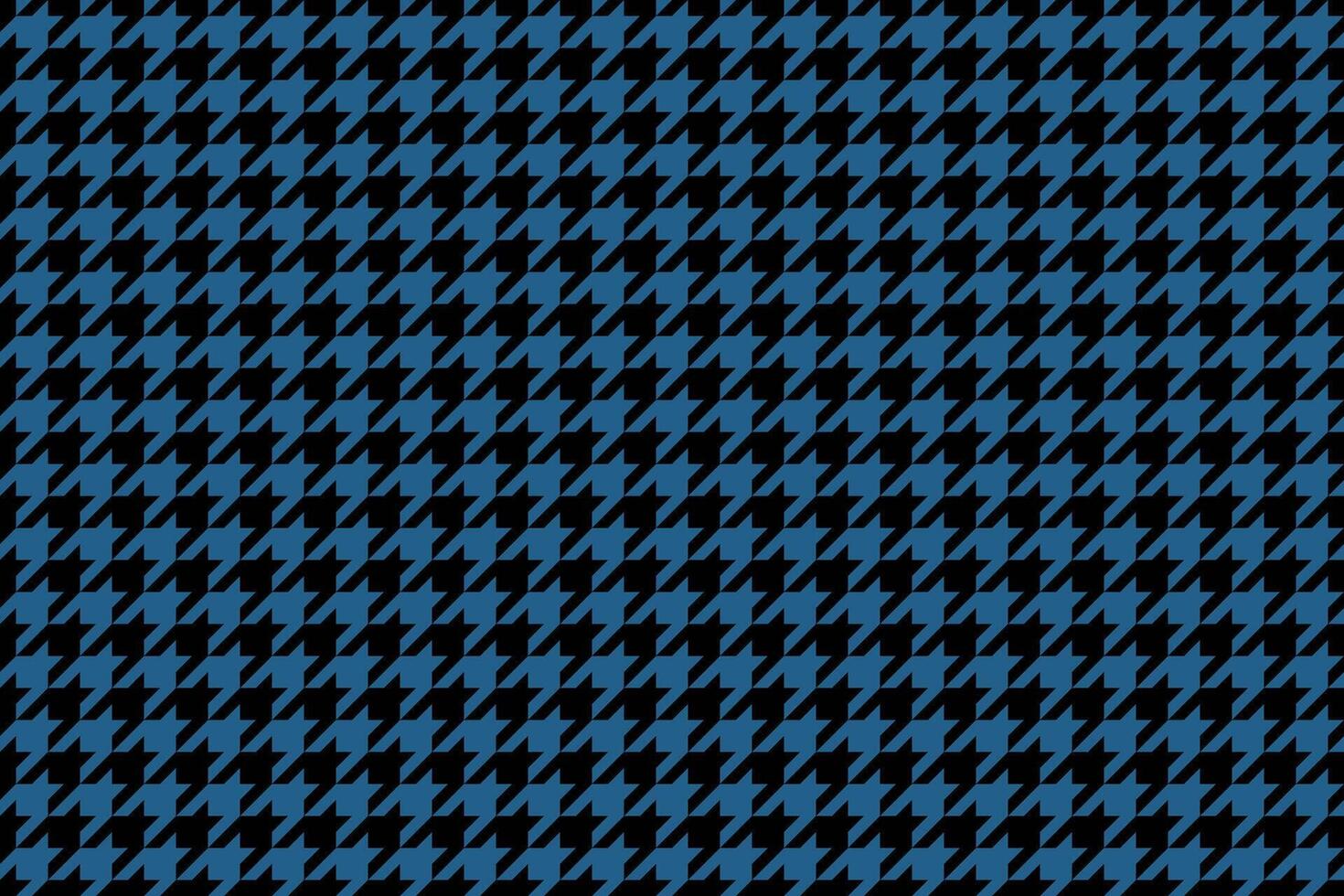 Elegant blue and black houndstooth pattern. Perfect for textile design, fashion, website backgrounds, or any project needing a sophisticated and timeless texture. vector