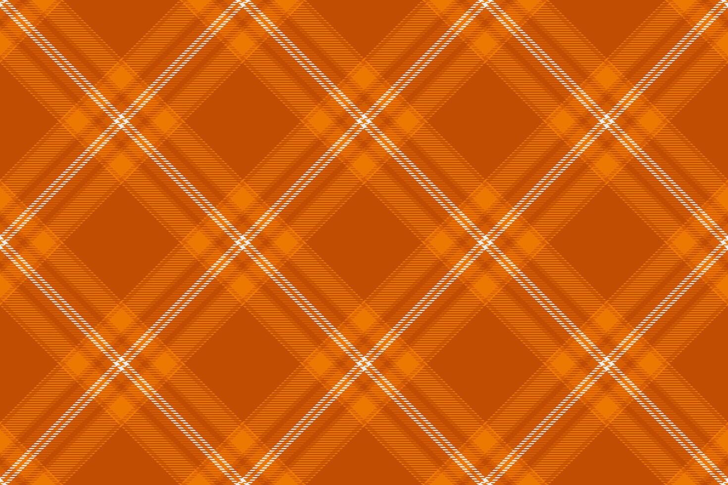 Vibrant orange and white diagonal plaid pattern. Perfect for autumnal designs, textile prints, fallthemed projects, or as a background texture. vector