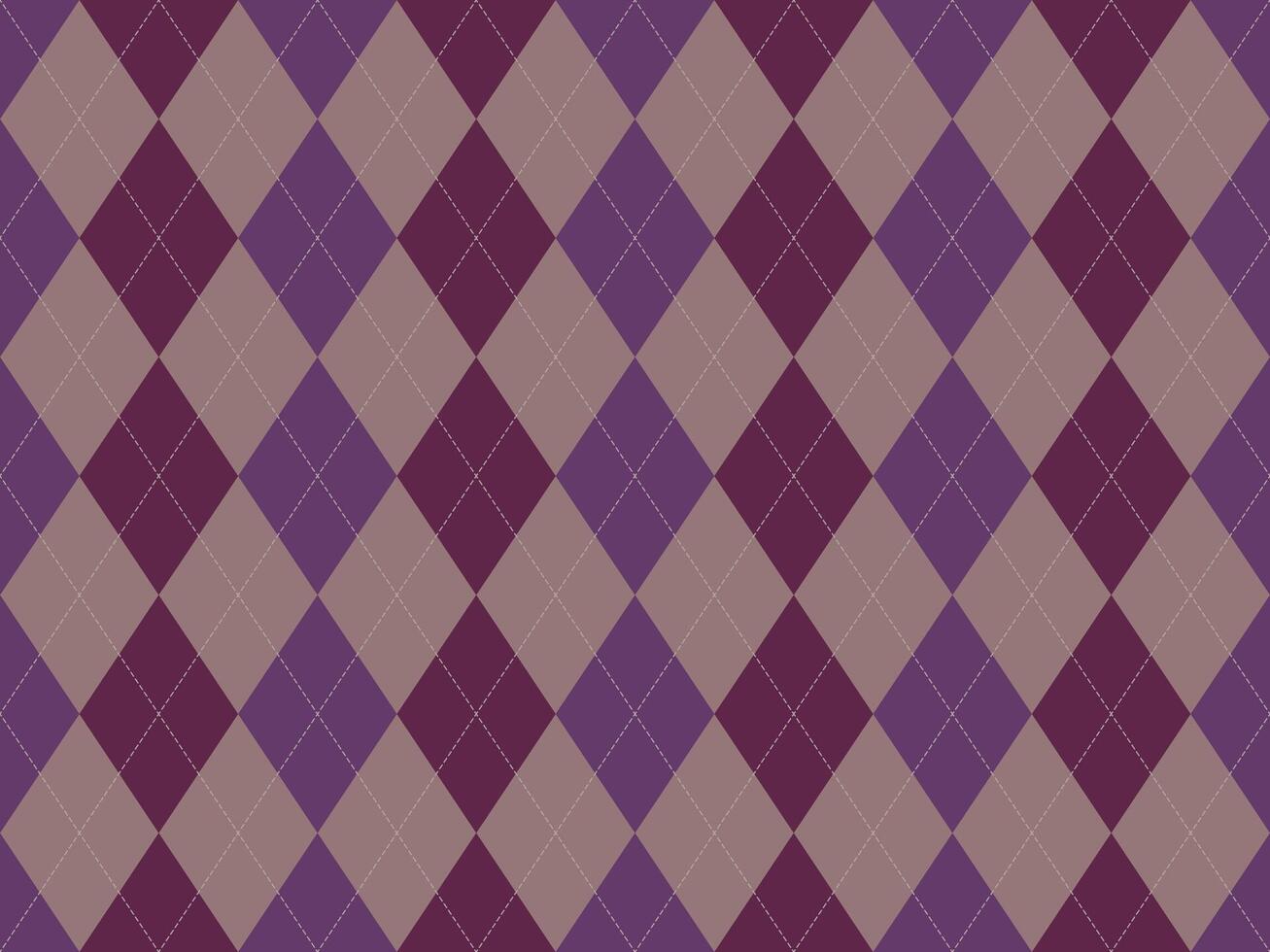 Elegant purple and taupe argyle pattern. Classic diamond design, perfect for adding sophistication to websites, presentations, or textile designs. vector