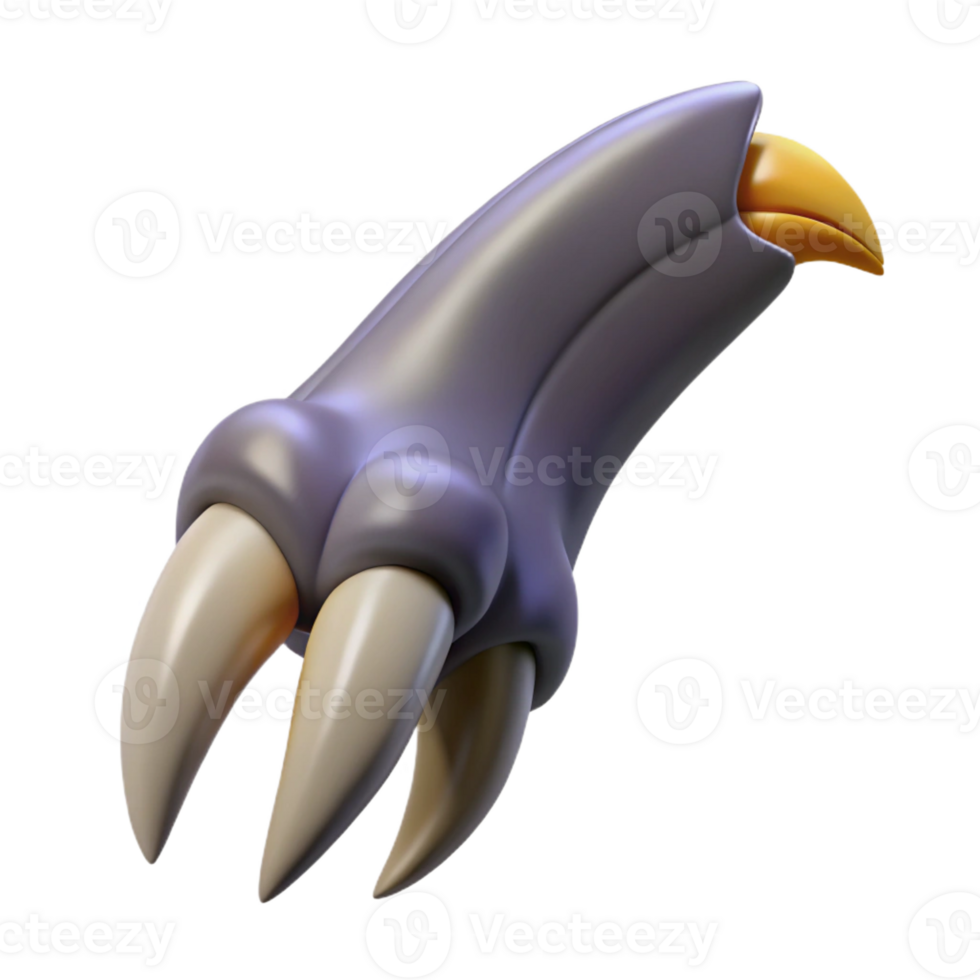 nostalgic fascinating Harpy Talon with Transparent Background studio quality png