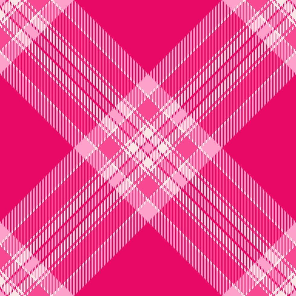 Handsome textile tartan texture, inspiration fabric background plaid. Girly seamless check pattern in pink and bright colors. vector