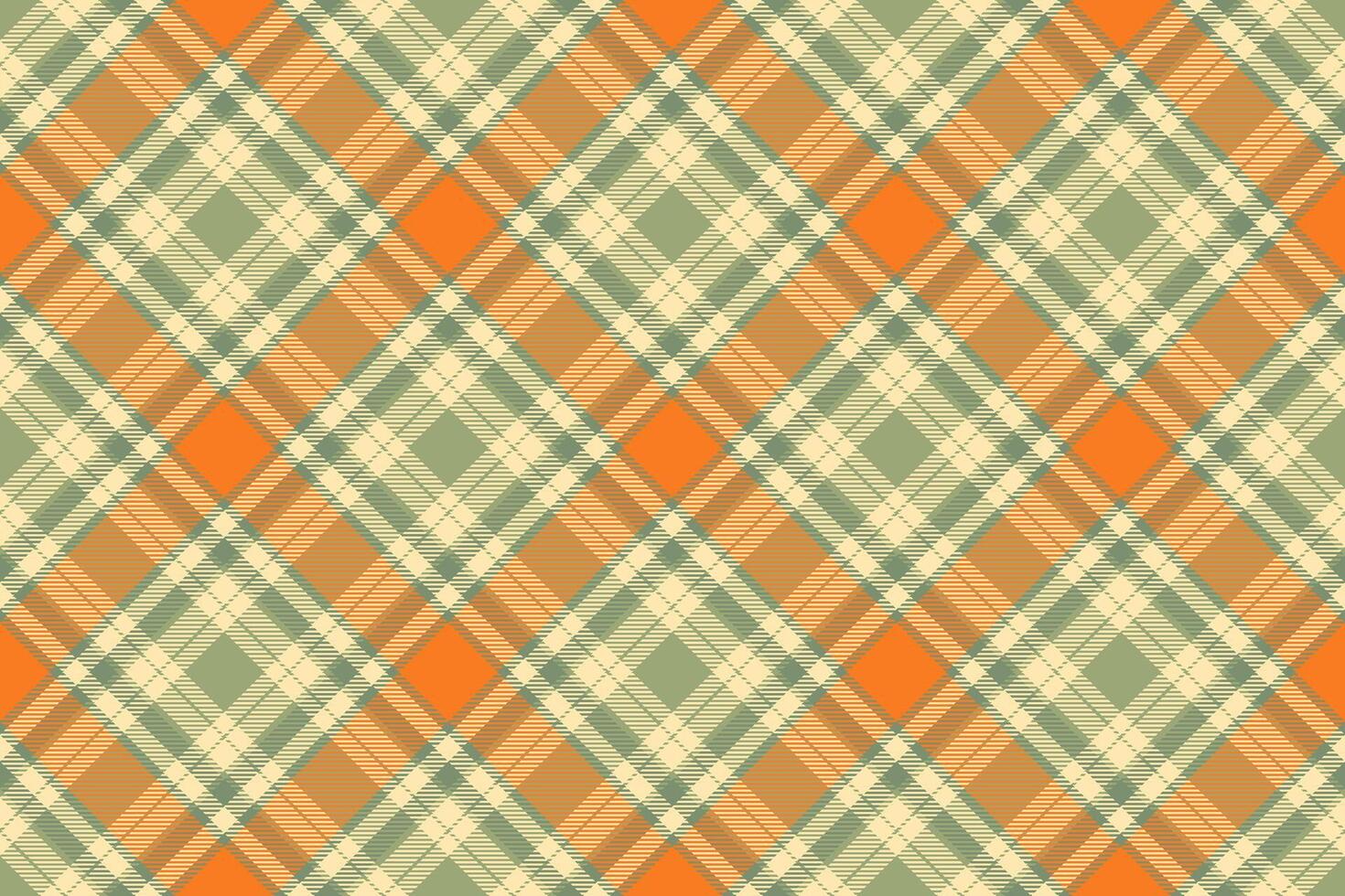 Reel check background texture, repeat tartan fabric. Sixties plaid seamless pattern textile in pastel and moccasin colors. vector