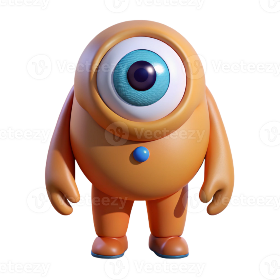 stunning unforgettable Cyclops, one-eyed giant, with Transparent Background png