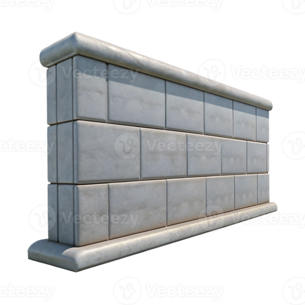 passionate radiant Professional render, hyper-specific, isolated cutout of a single, prefabricated concrete wall panel with Transparent Background expertly shot png