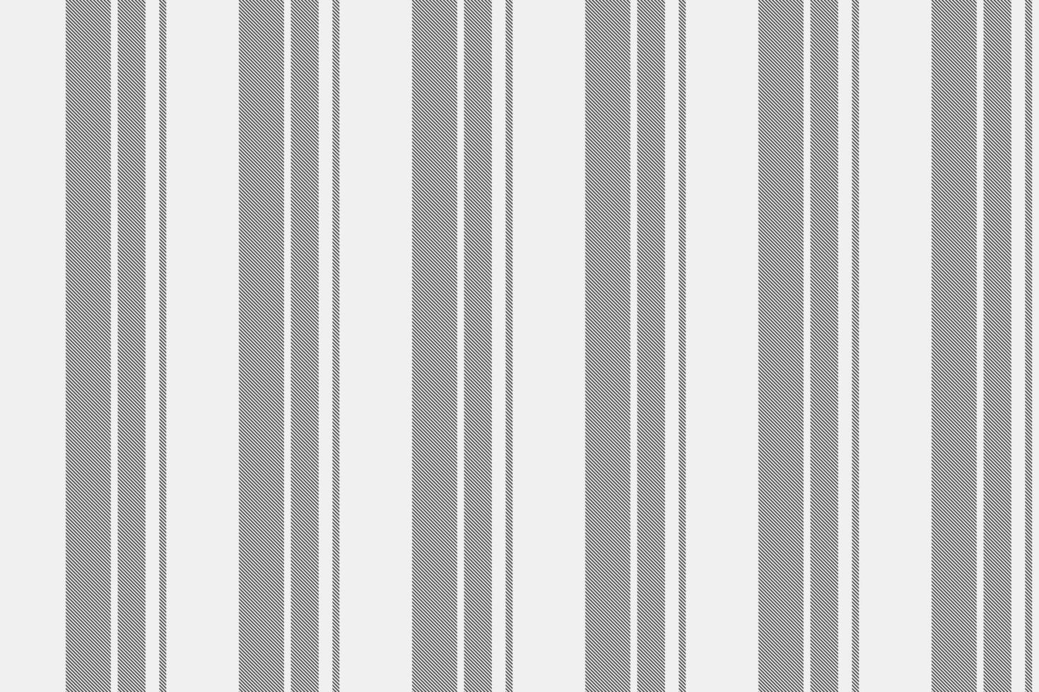 Perfect background pattern textile, abstraction stripe fabric texture. Platform vertical lines seamless in white and grey colors. vector