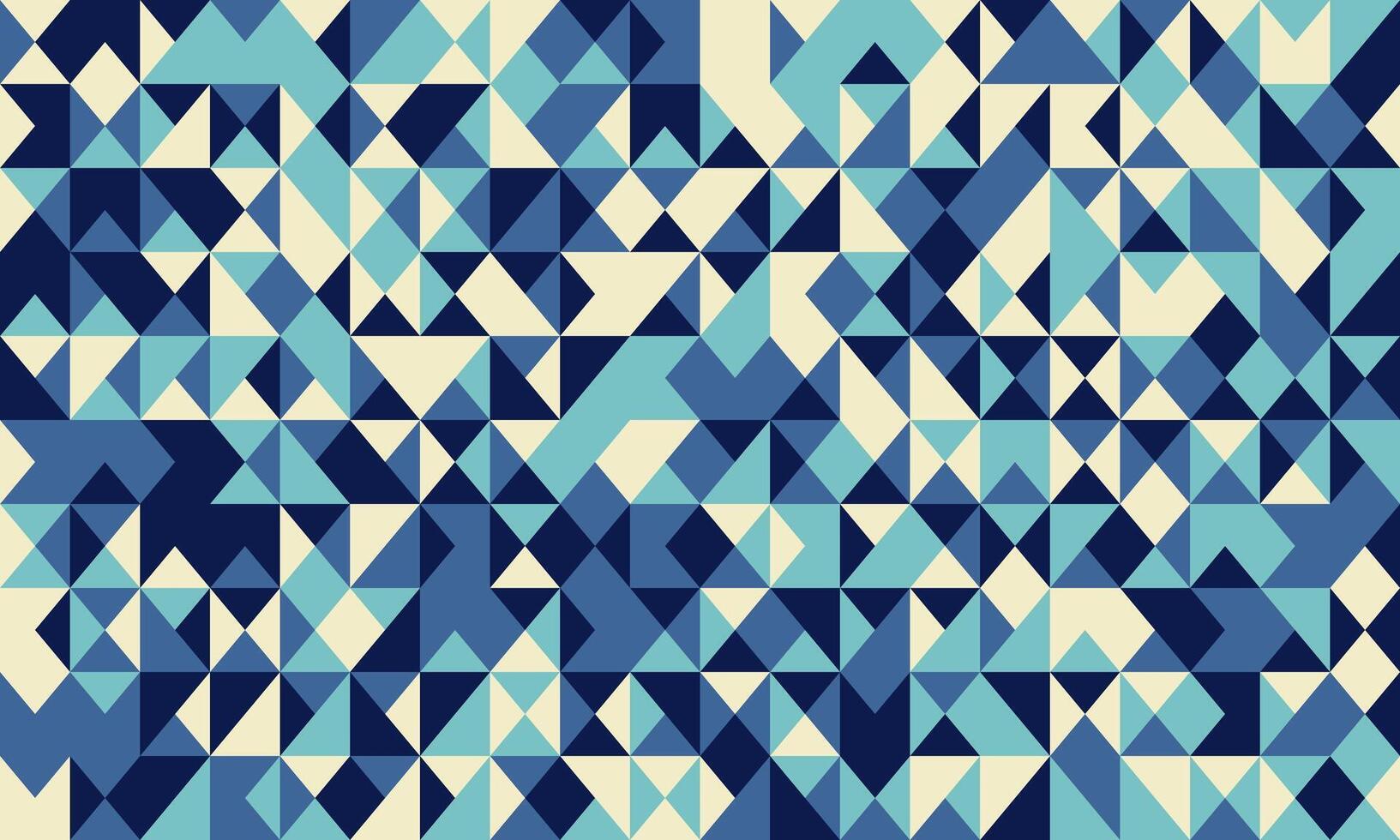 Abstract geometric mosaic. Cooltoned triangular pattern ideal for website backgrounds, presentations, or textile designs. Modern, stylish, and versatile, this image conveys energy and complexity. vector