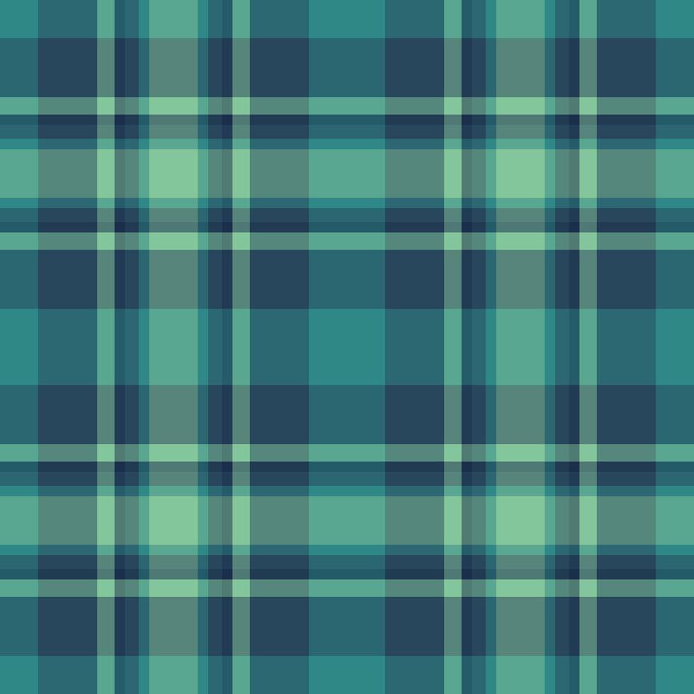 Composition plaid background pattern, tailor tartan texture. Shape fabric check textile seamless in cyan and teal colors. vector