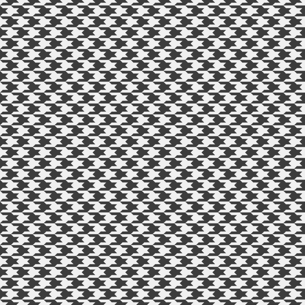 Sleek monochrome houndstooth pattern. Perfect for textiles, websites, or branding projects needing a sophisticated and timeless aesthetic. vector