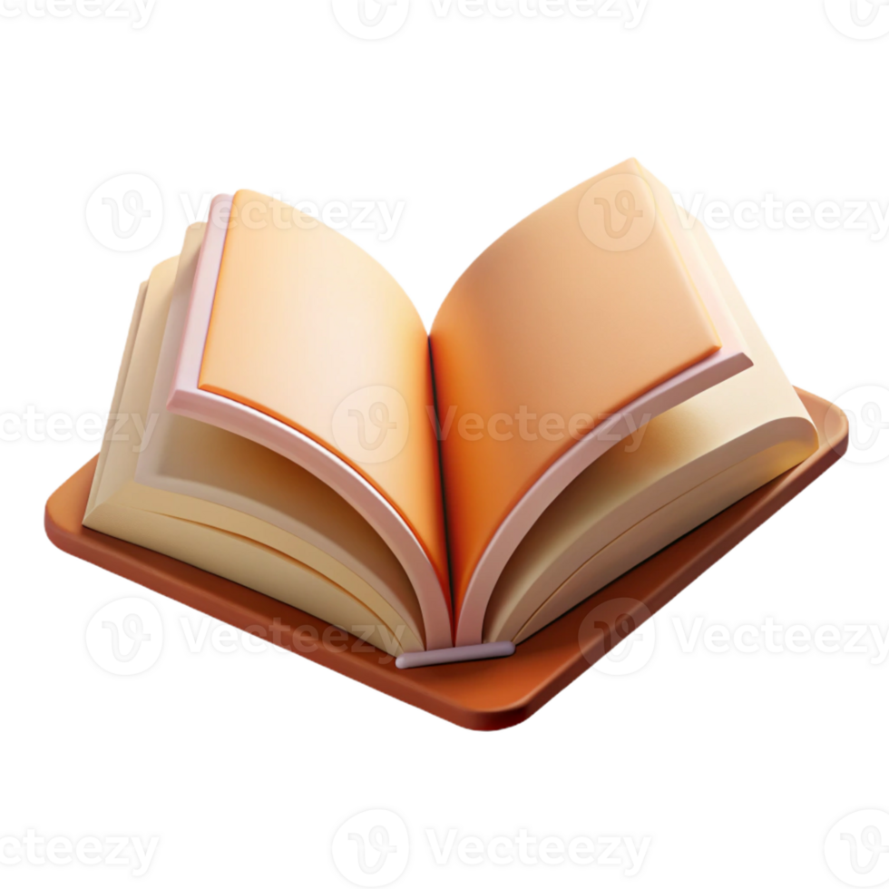 reflective elegant Hyper-specific, photorealistic isolated cutout of a single open book with pages made of human skin with Transparent Background 4K png