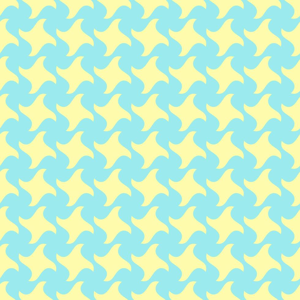 Abstract pastel blue and yellow geometric seamless pattern. Ideal for backgrounds, textile prints, or website designs. vector