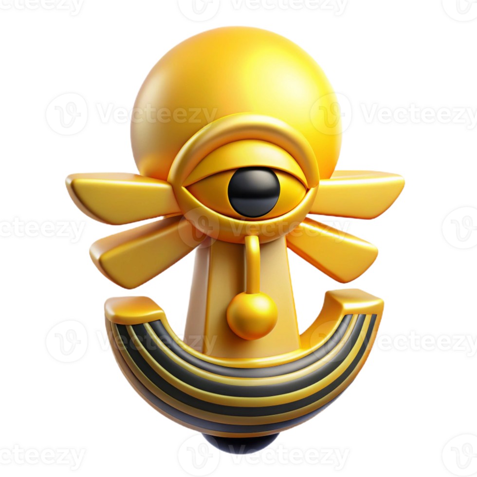 remarkable abstract Ra, Egyptian sun god, with Transparent Background sharp png