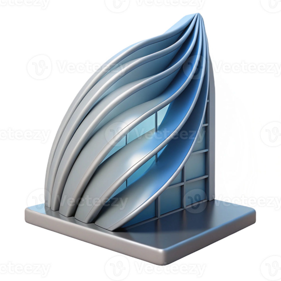 gorgeous passionate victorian Concept art style, isolated cutout of a single, kinetic facade panel that shifts with the wind with Transparent Background 8K png