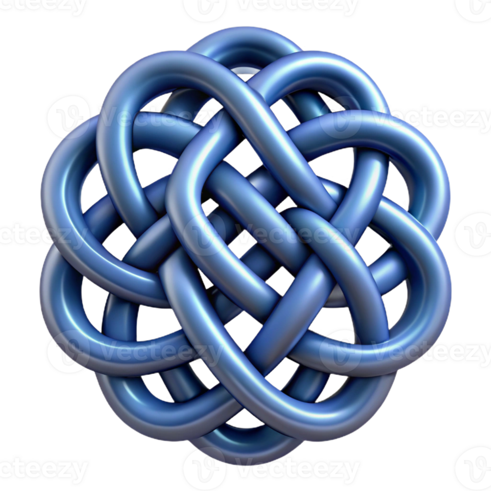 splendid tranquil urban Celtic Knot, intricate design, with Transparent Background exclusive png