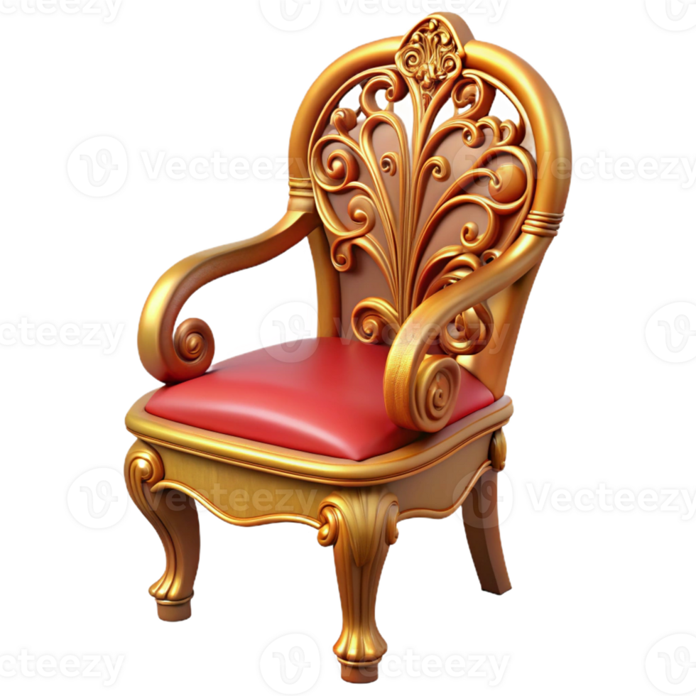 standout bohemian Hyper-specific, professional render, isolated cutout Art Nouveau chair back, carved wood, featuring intricate floral and vine motifs with Transparent Background artisan png