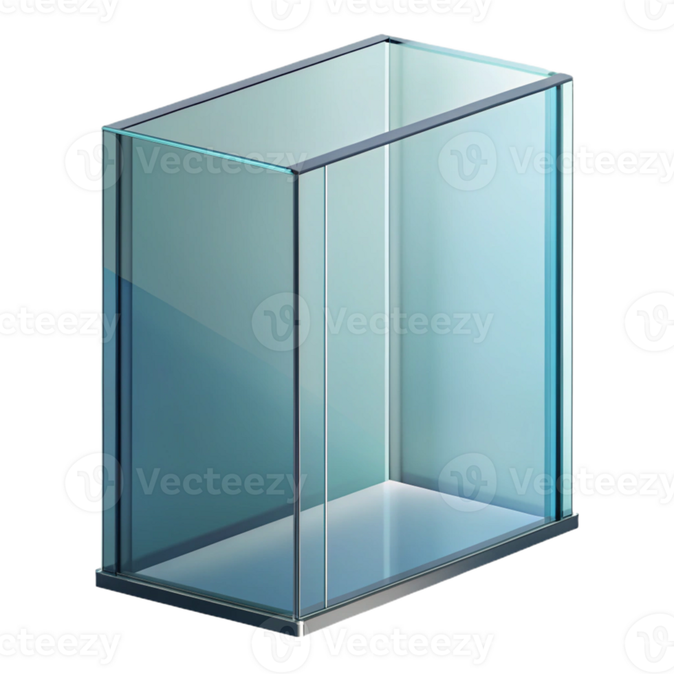 playful dramatic Professional render, hyper-specific, isolated cutout of a single, glass curtain wall panel with Transparent Background detailed png