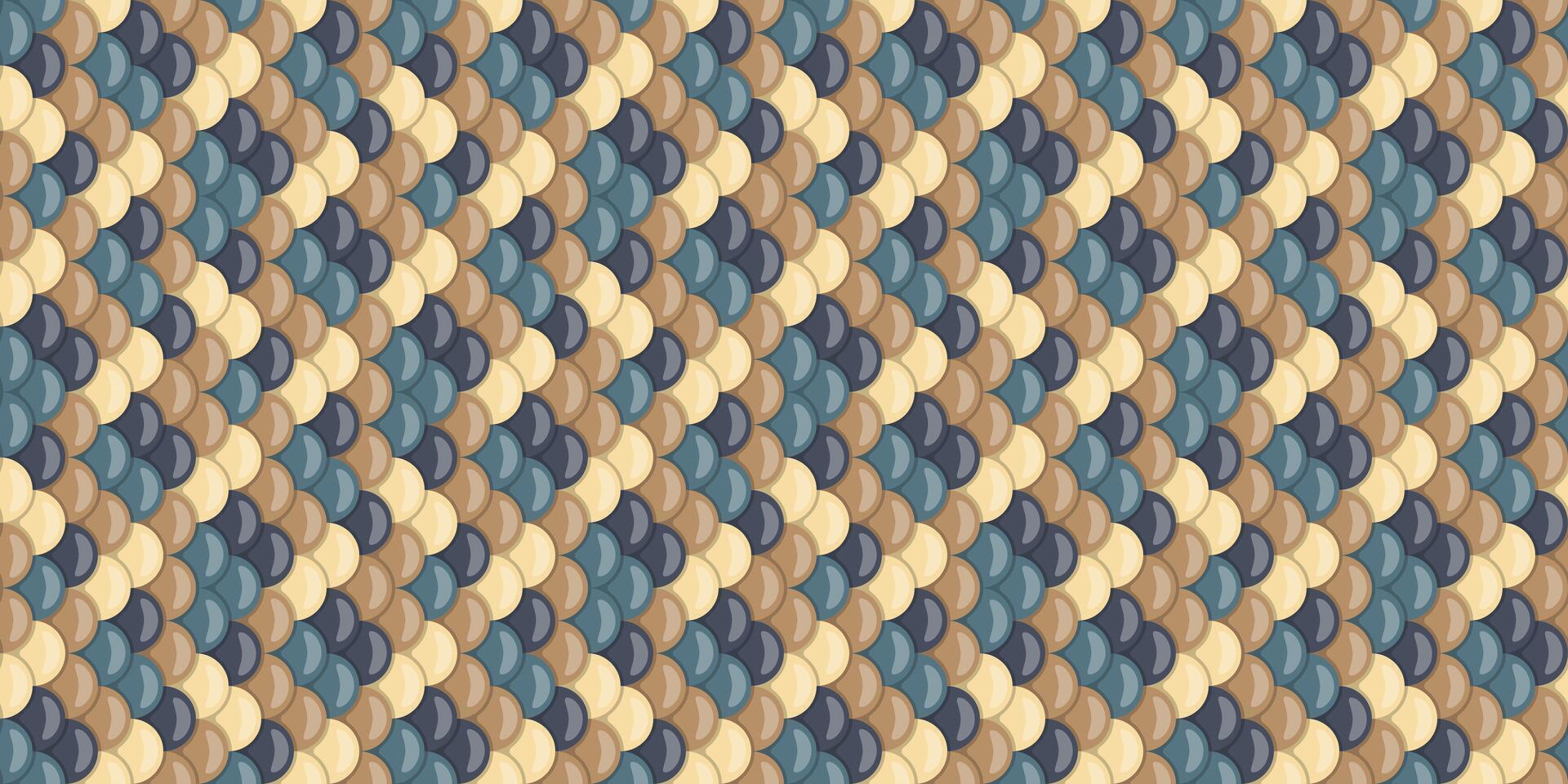 Abstract seamless pattern with overlapping semicircles in muted earth tones. Ideal for textile design, website backgrounds, or decorative prints. vector