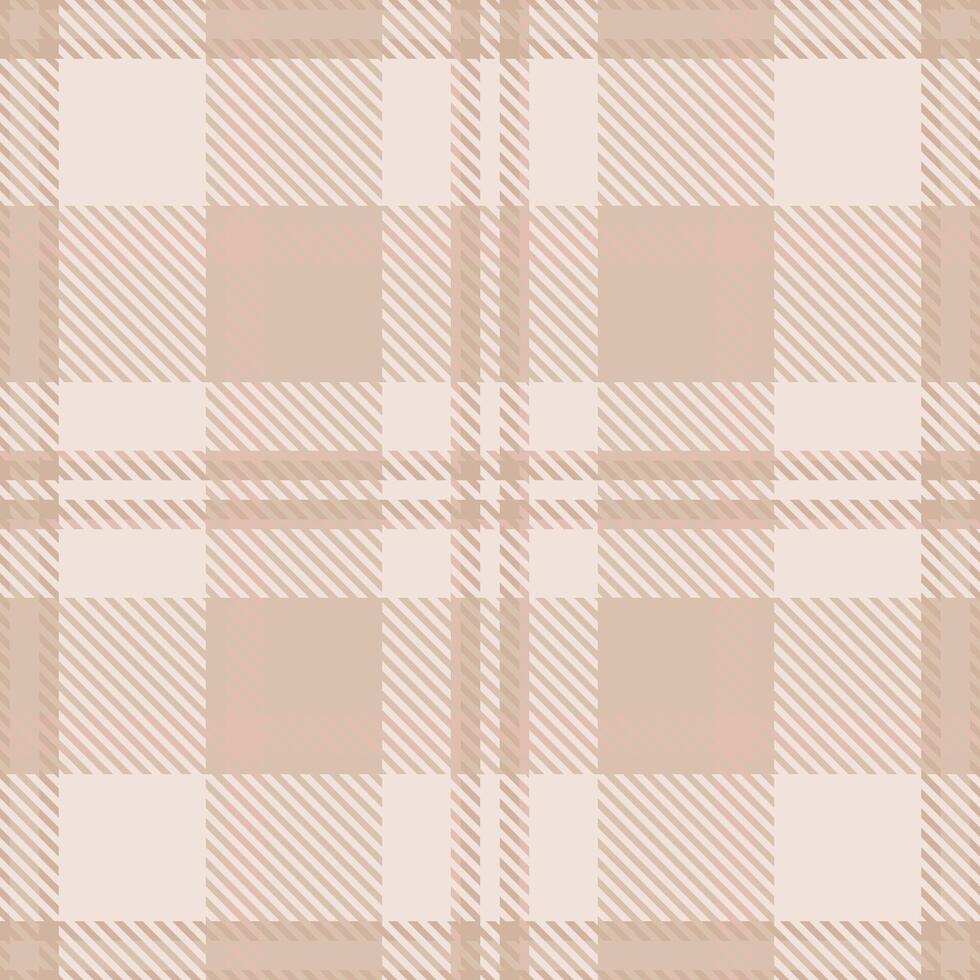 Subtle blush pink and beige plaid pattern. Perfect for textile design, website backgrounds, or packaging. vector