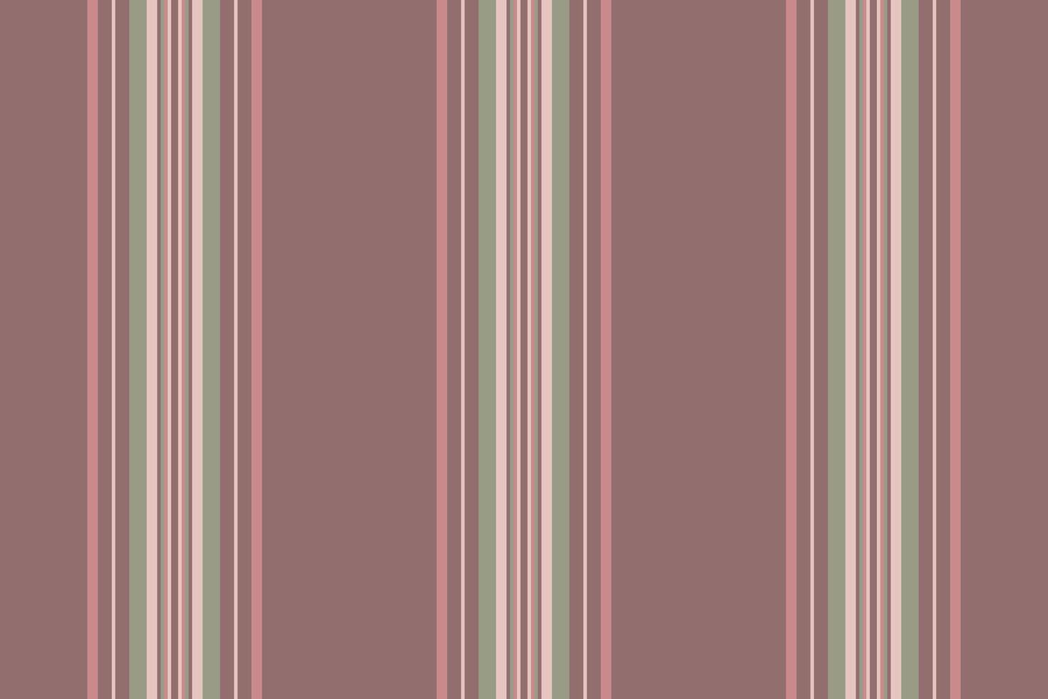 Elegant vertical stripes in muted pinks, greens, and creams on a deep mauve background. Perfect for textiles, wallpaper, packaging, or website backgrounds. vector