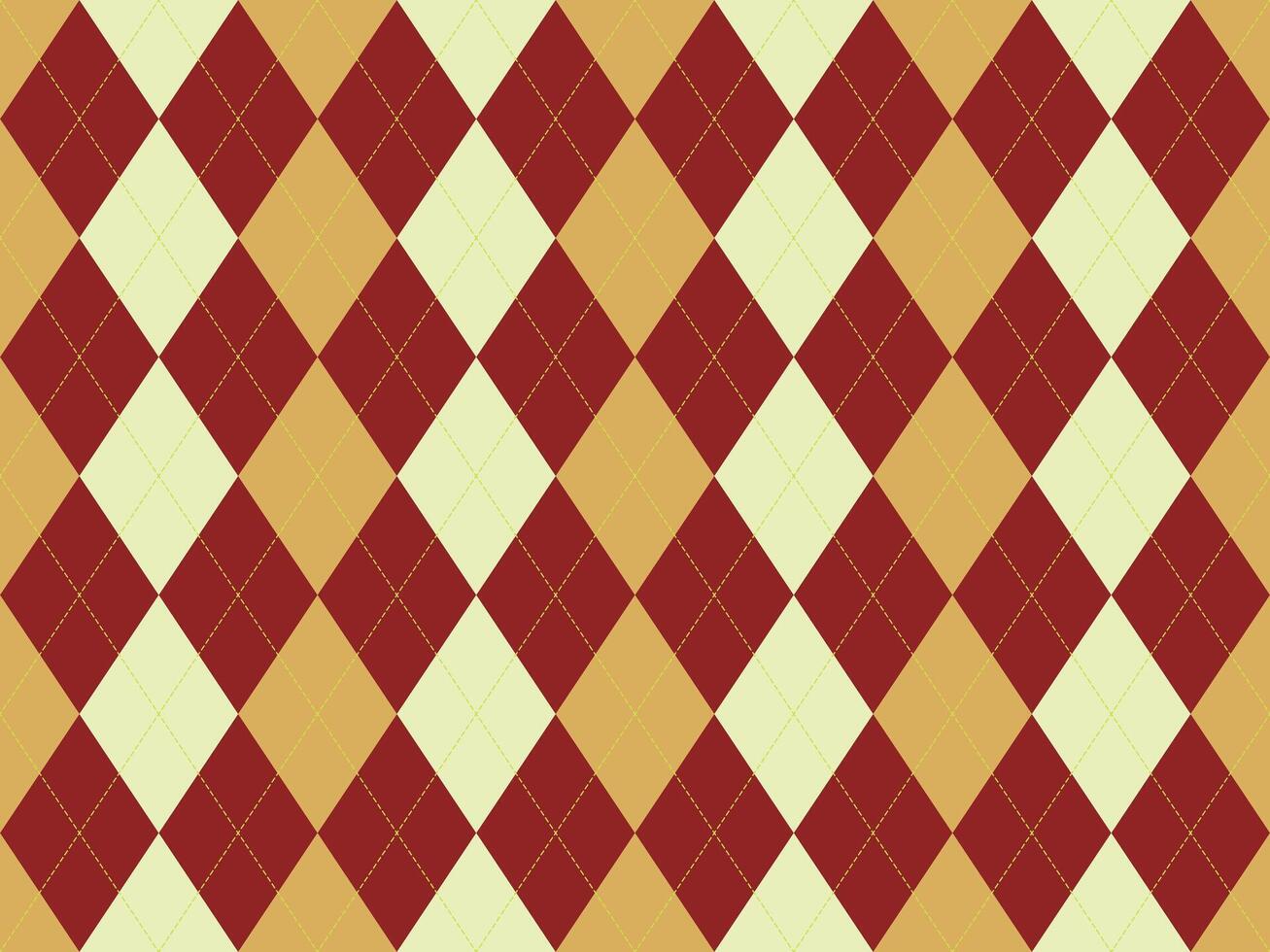 Elegant argyle pattern in warm autumnal tones. Perfect for fallthemed designs, wallpapers, or textile projects. vector