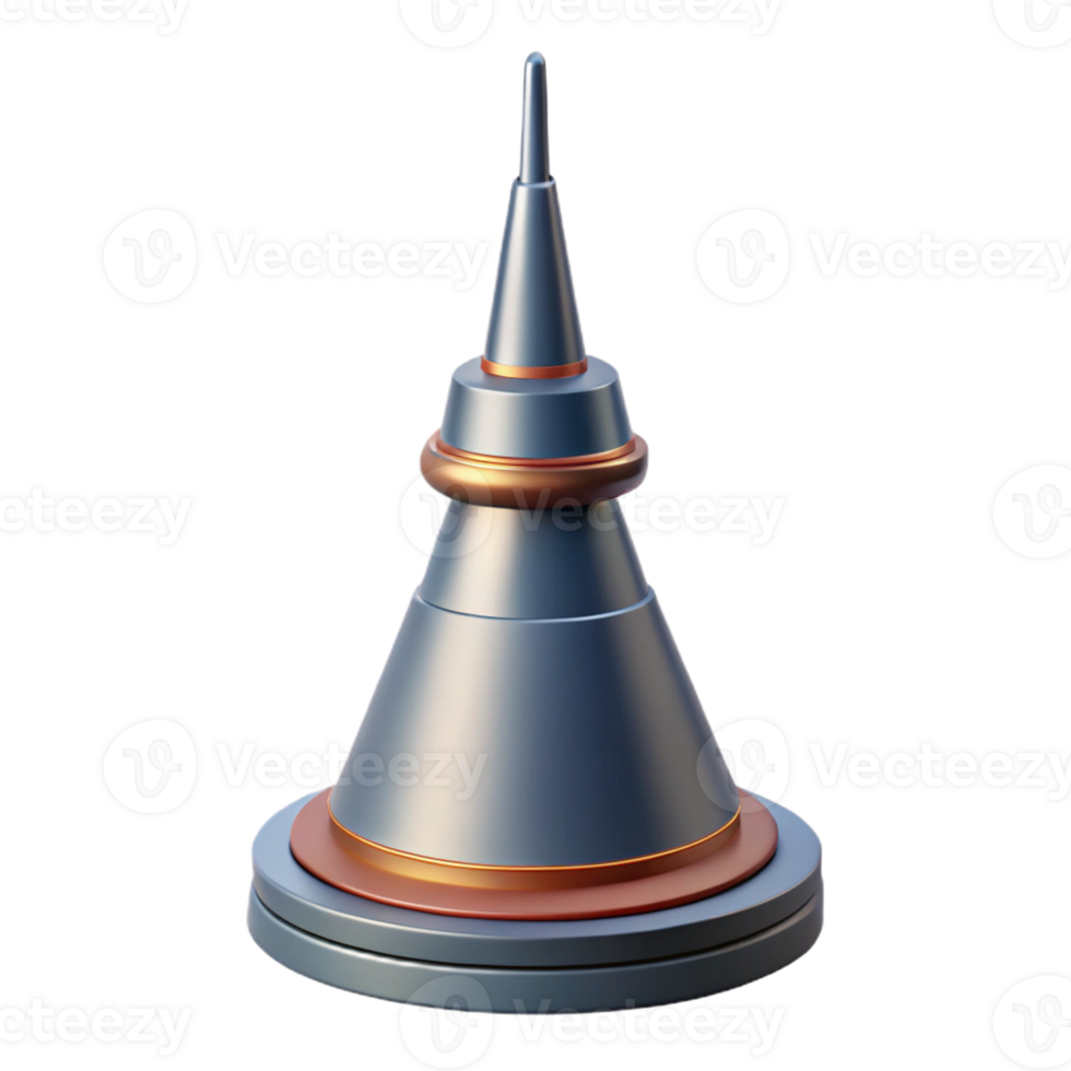 playful gorgeous Empire State Building antenna spire, with Transparent Background 4K png