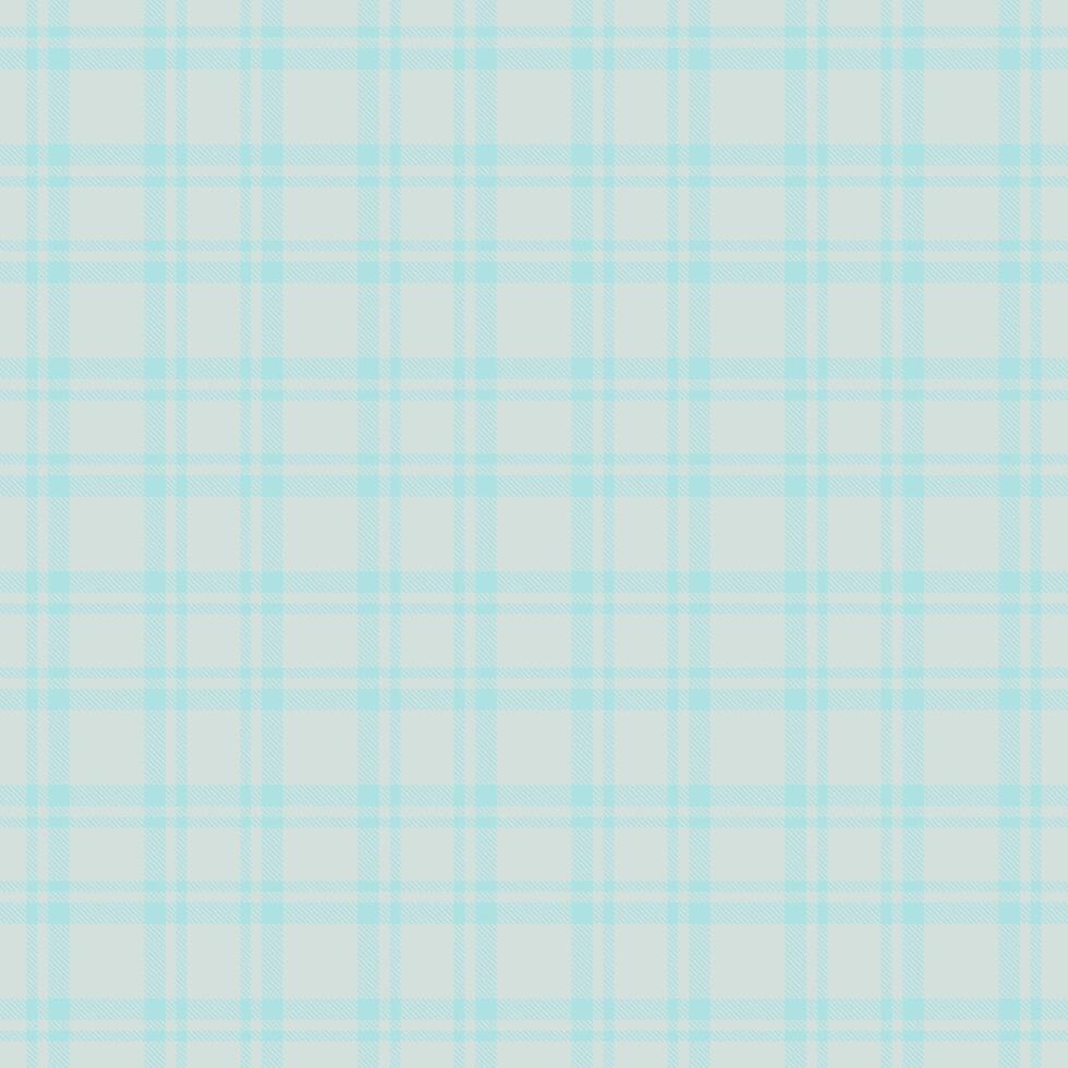 Net check seamless background, tiny textile fabric. Popular plaid texture pattern tartan in spa blue and powder blue colors. vector