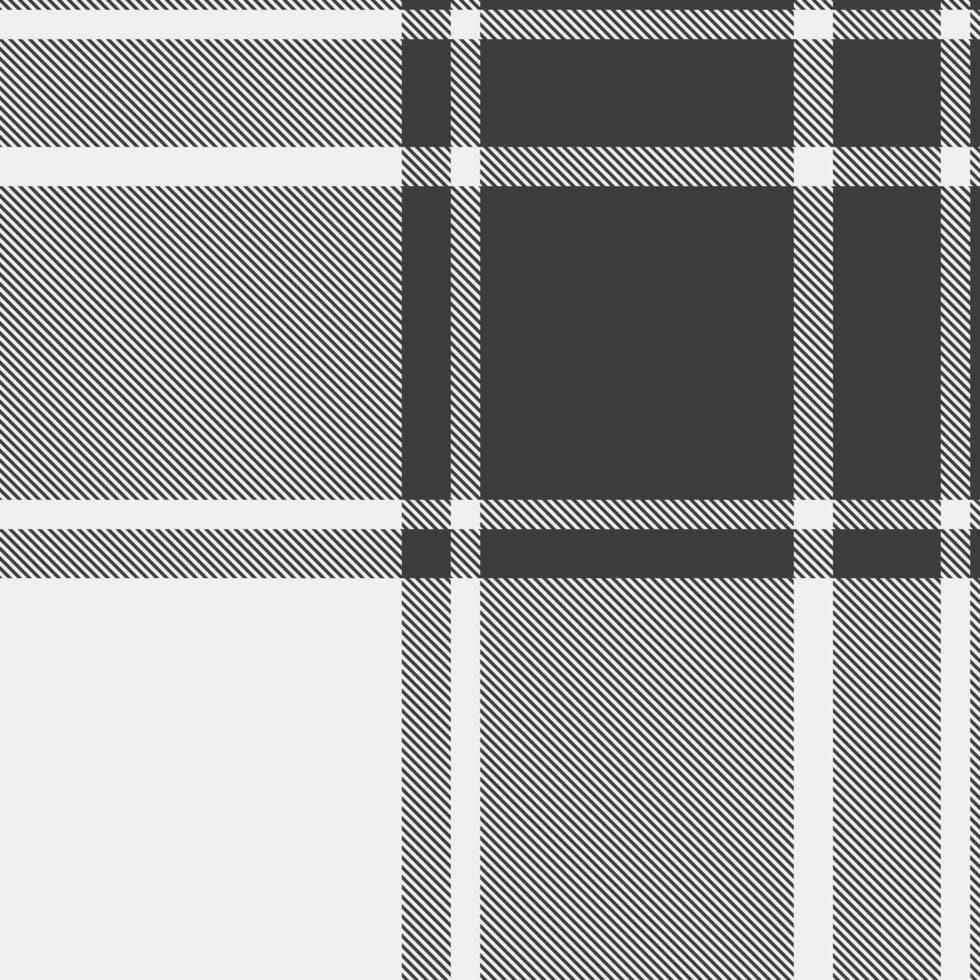 Flannel tartan fabric textile, old check pattern seamless. Layout background texture plaid in white and grey colors. vector