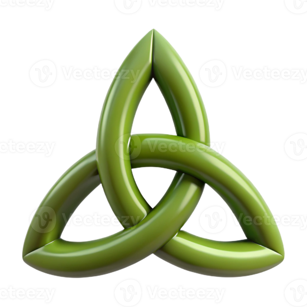 standout artistic Triquetra, Celtic symbol, with Transparent Background 8K png