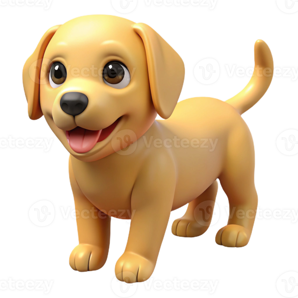striking mysterious minimalist A playful golden retriever puppy, with Transparent Background 8K png