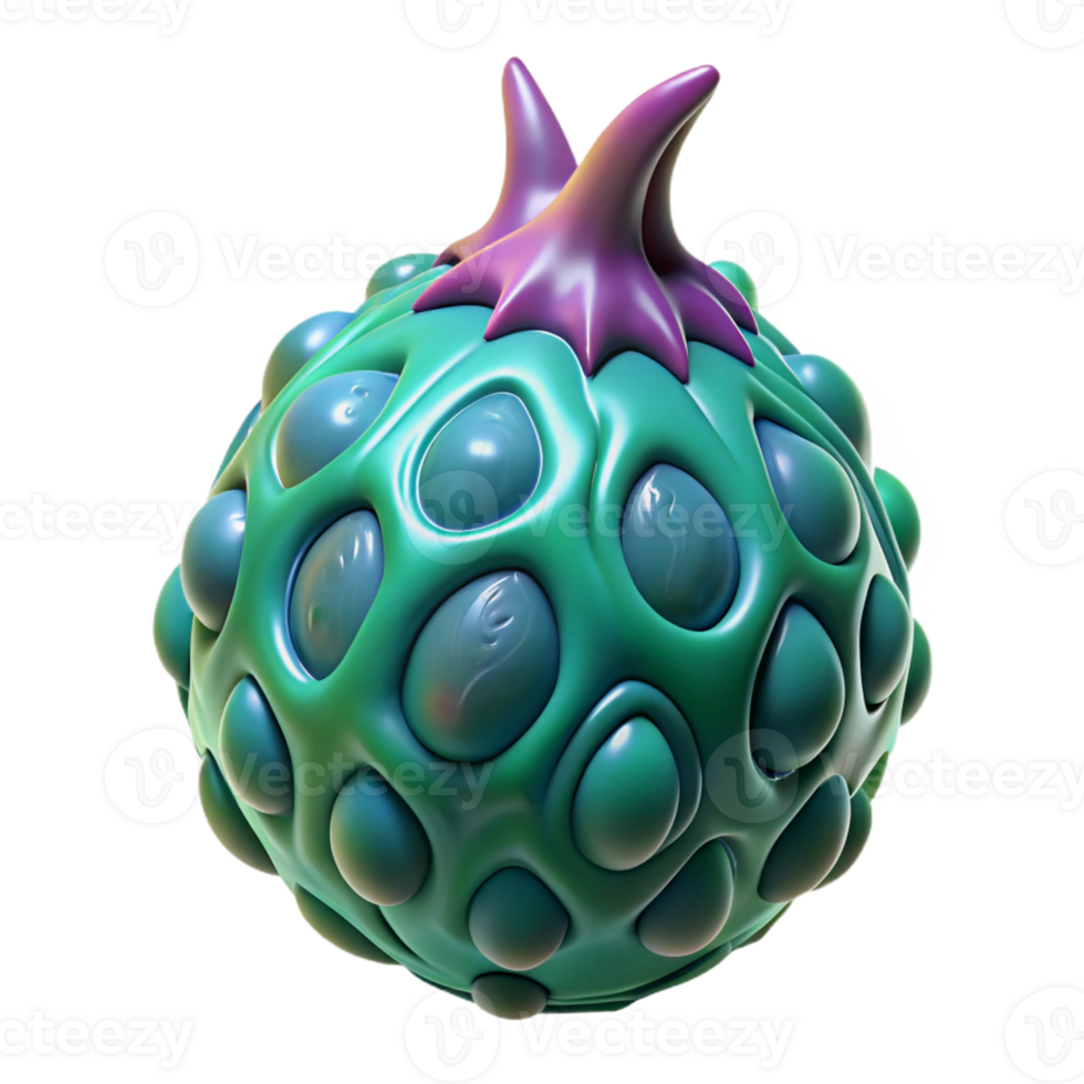 signature victorian Concept art style, isolated cutout of a bioluminescent alien fruit with intricate veins, hyper-specific with Transparent Background impeccable png