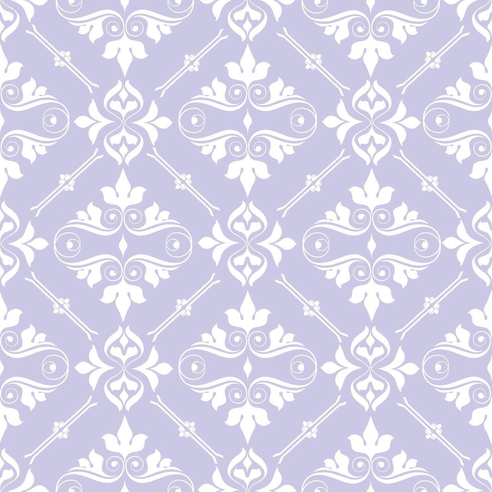 A purple and white wallpaper pattern vector