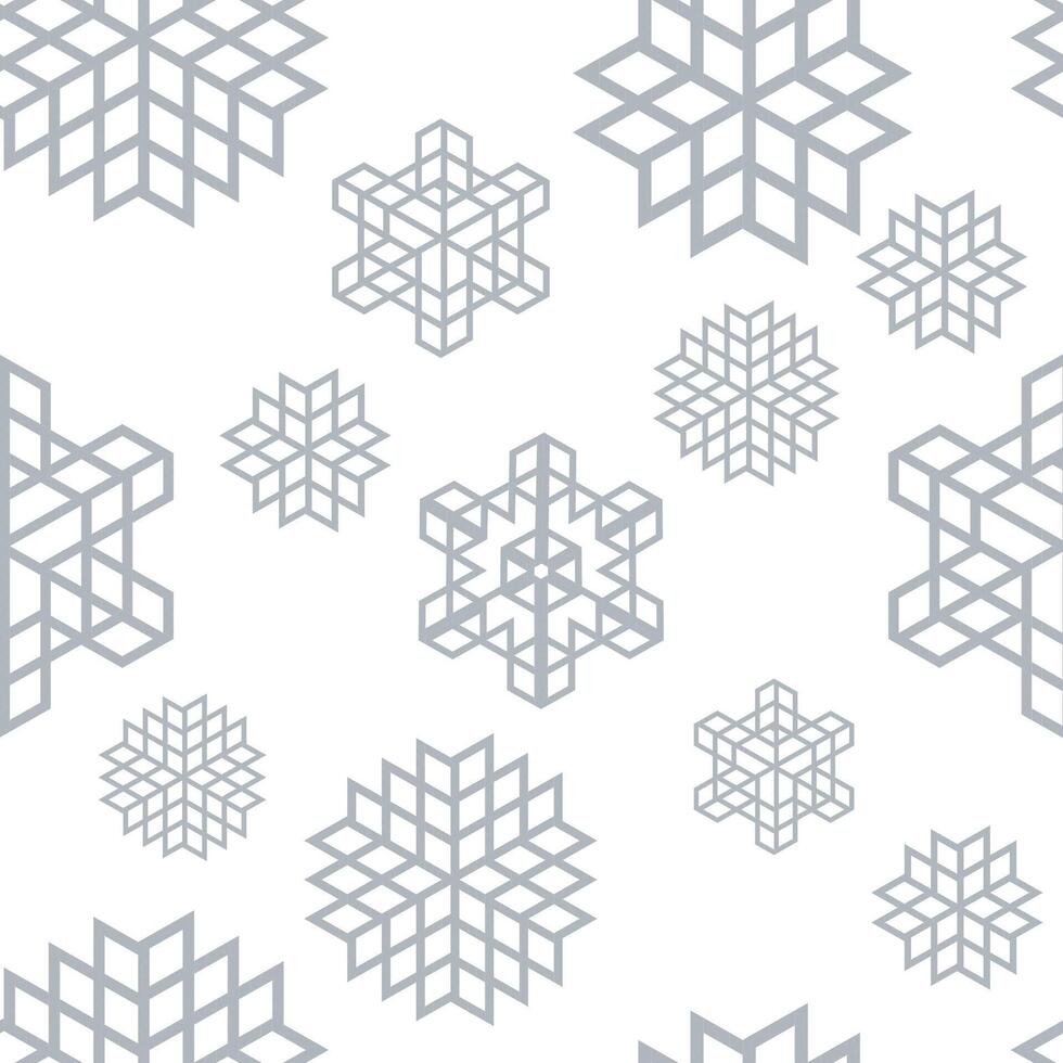 Snowflakes on a white background vector