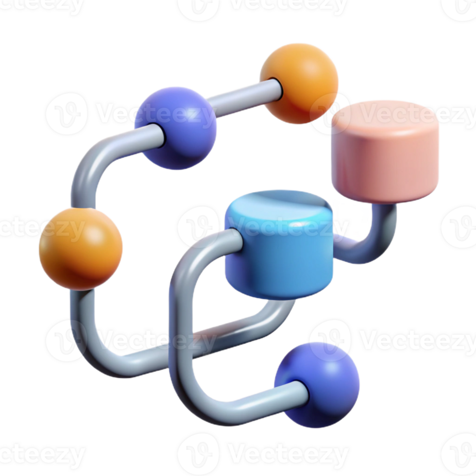 serene retro An abstract representation of a data stream with Transparent Background high quality png