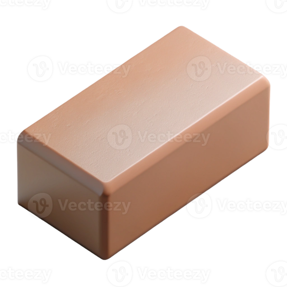 stunning baroque Photorealistic, hyper-specific isolated cutout of a single, concrete brick with Transparent Background perfect clarity png
