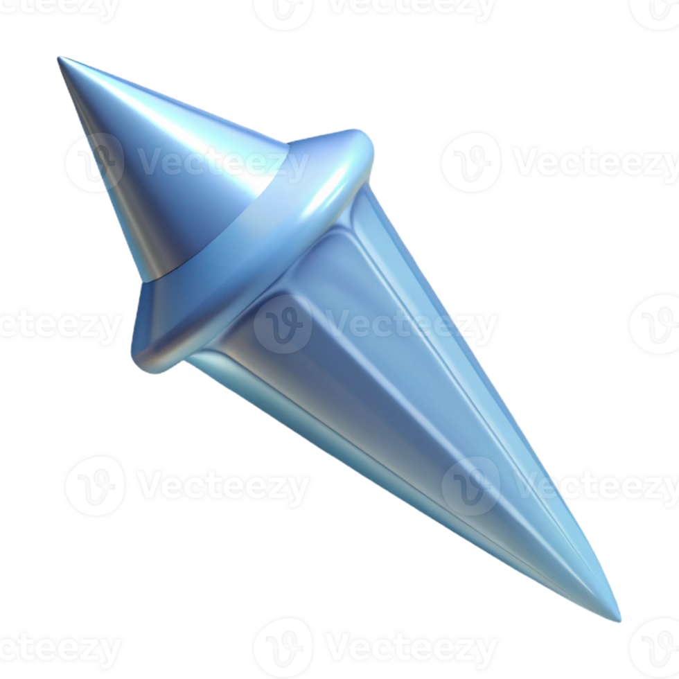pristine renaissance Concept art style hyper-specific image of a single icicle, pointed and transparent, with Transparent Background expertly shot png