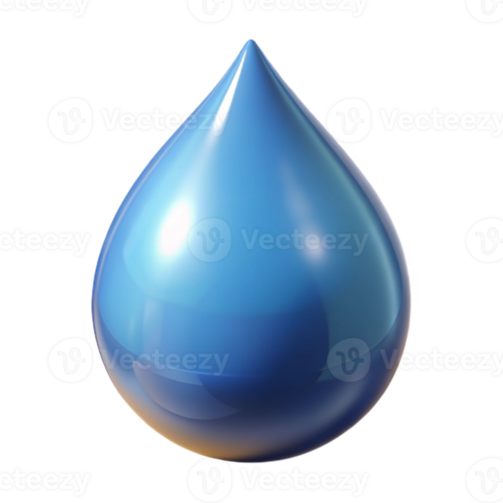 striking sought-after Professional render ultra-detailed isolated cutout of a single raindrop, spherical, with Transparent Background png