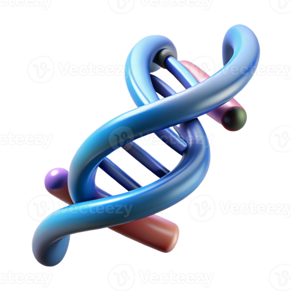 timeless modern A DNA double helix, scientific, modern art with Transparent Background elite png