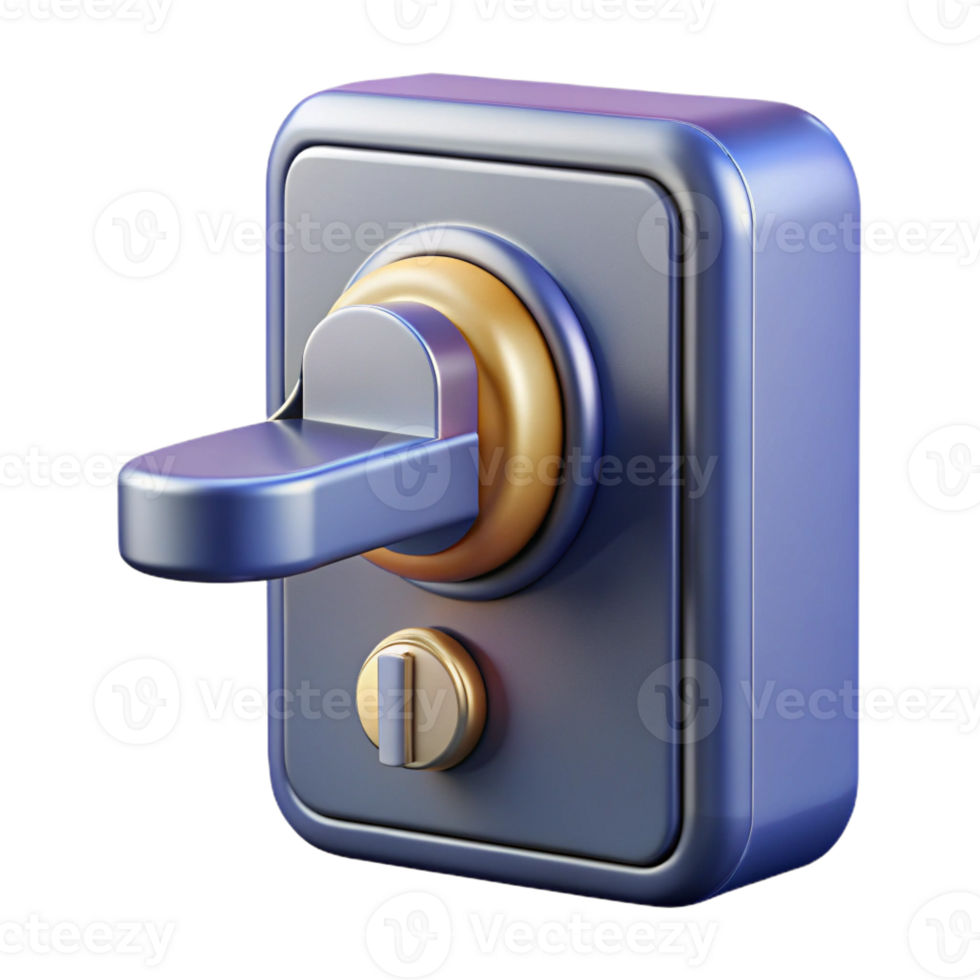 picturesque dreamy rustic Photorealistic, hyper-specific isolated cutout of a modern, keyless digital door lock with Transparent Background gallery standard png