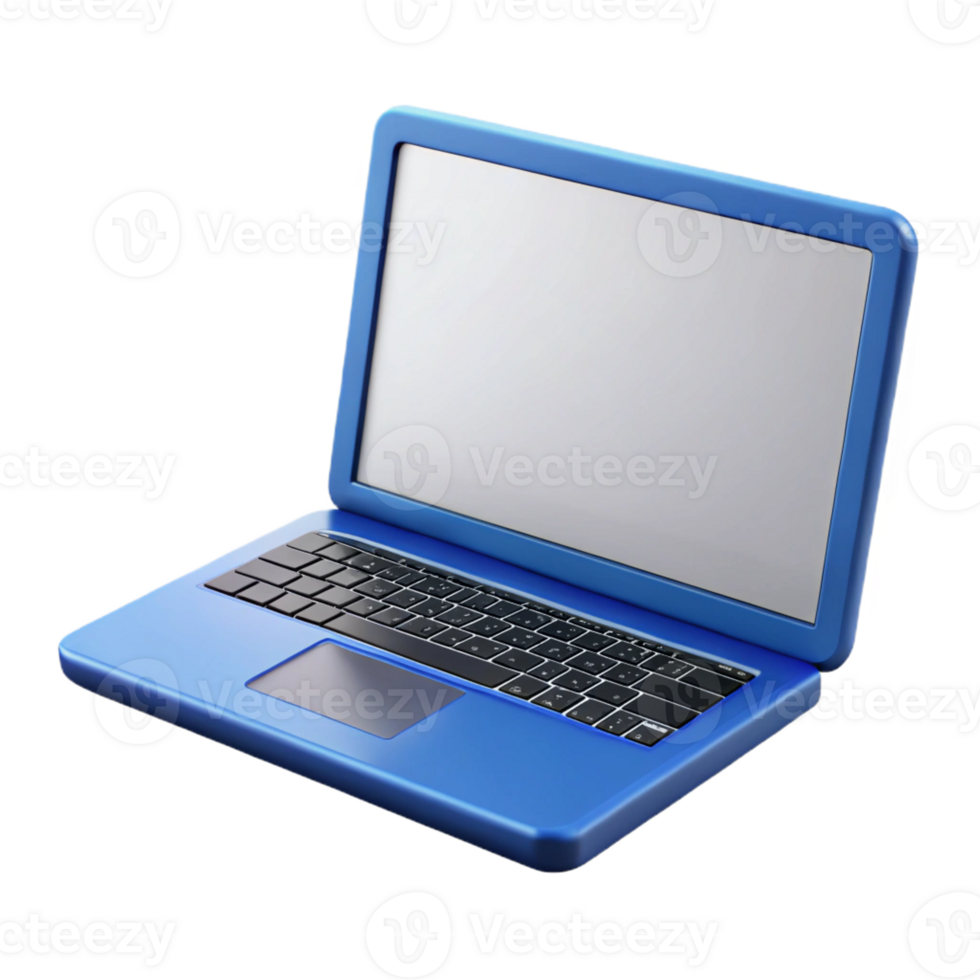 tranquil fascinating Laptop computer with blank screen with Transparent Background artisan png