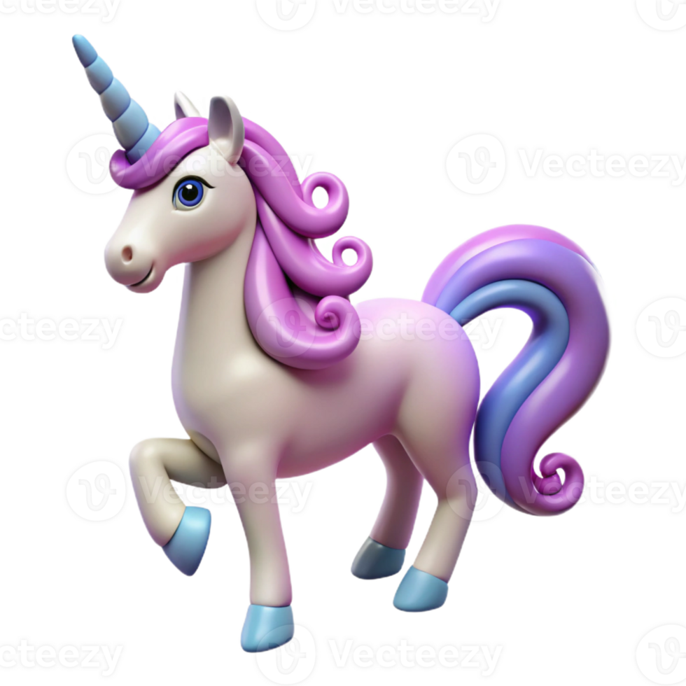 quintessential geometric A magical unicorn with a spiraling horn with Transparent Background 8K png