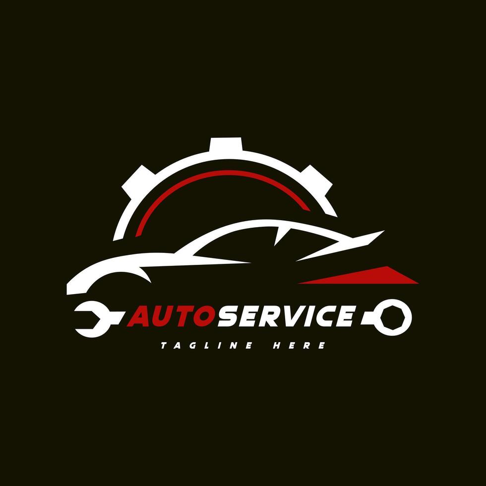 Car service logo design concept vector