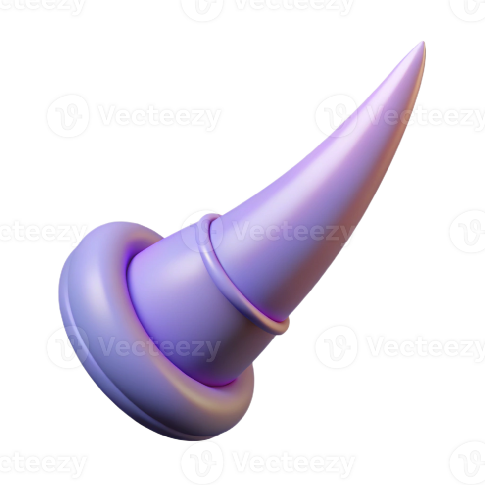 stunning coastal Hyper-specific, professional render of a single, polished, curved unicorn horn with Transparent Background premium png